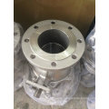 CF8 2PC Mounting Pad Flange Ball Valve with Locked Handle